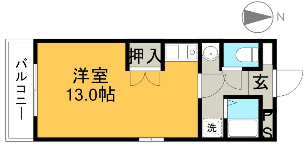 テイクプラス 508号室 間取り
