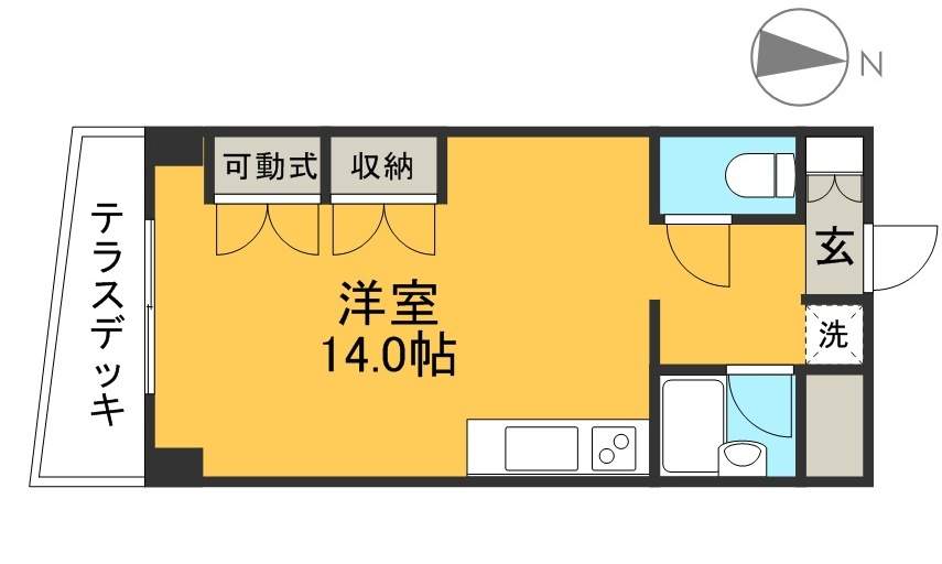 アトラクトイーエム 202号室 間取り