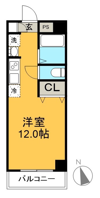 フィットハイム青柳 405号室 間取り