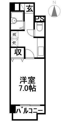 Ｇｒａｎｄ　Ｃｏｕｒｔ鷹匠（グランコートタカジョウ） 501号室 間取り