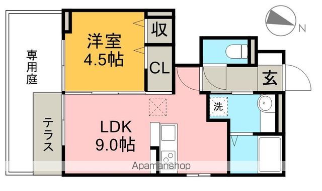 プランドールＫ 101号室 間取り