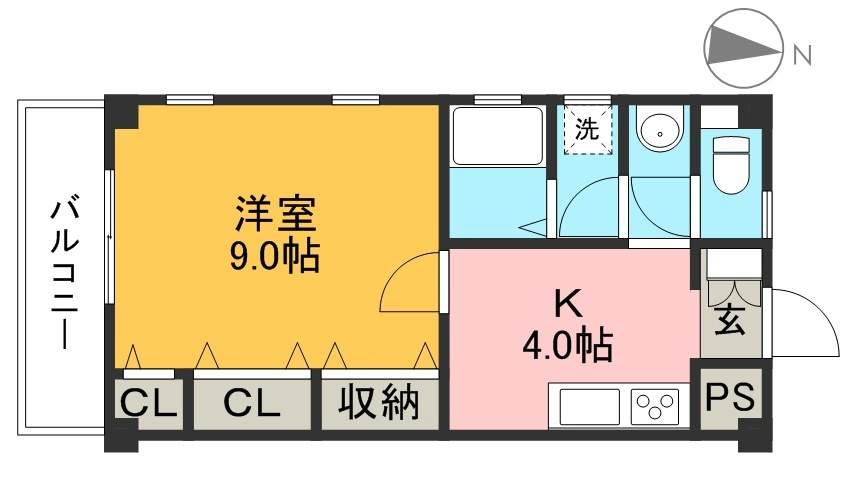 ジョージプレイス 303号室 間取り
