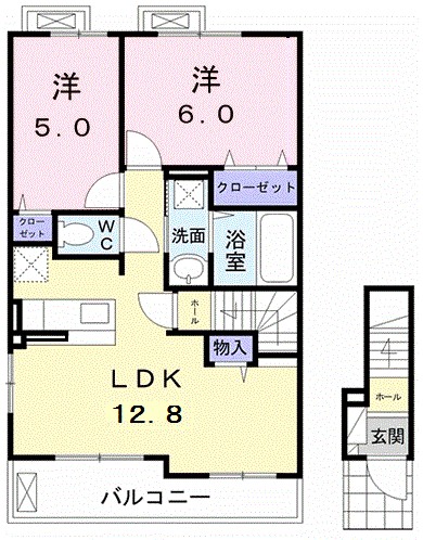 紫陽花・Ⅴ 間取り