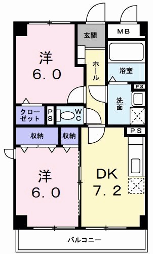 グランデール　一本松 間取り