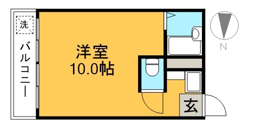 アゼリア３０ 107号室 間取り