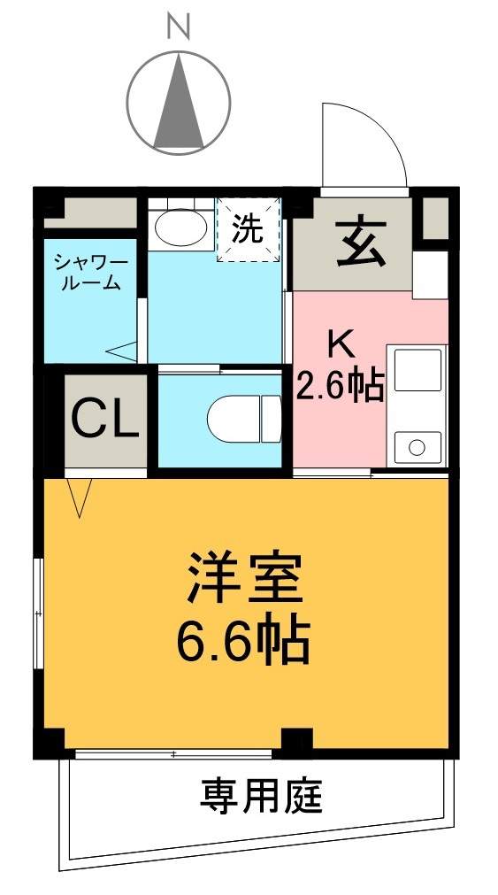 フェリス 101号室 間取り
