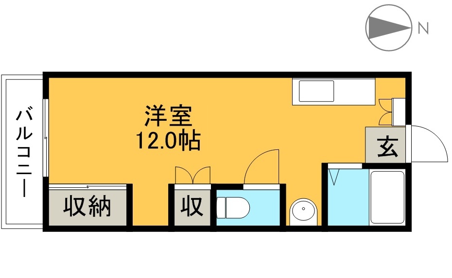 バンビーリオ 203号室 間取り