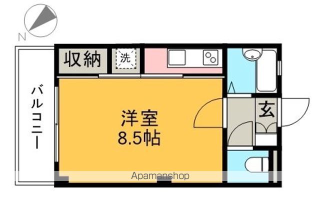 ウェストグランコート 302号室 間取り