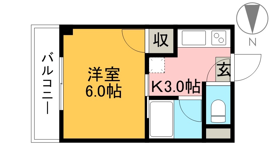 コーポマルミ 402号室 間取り