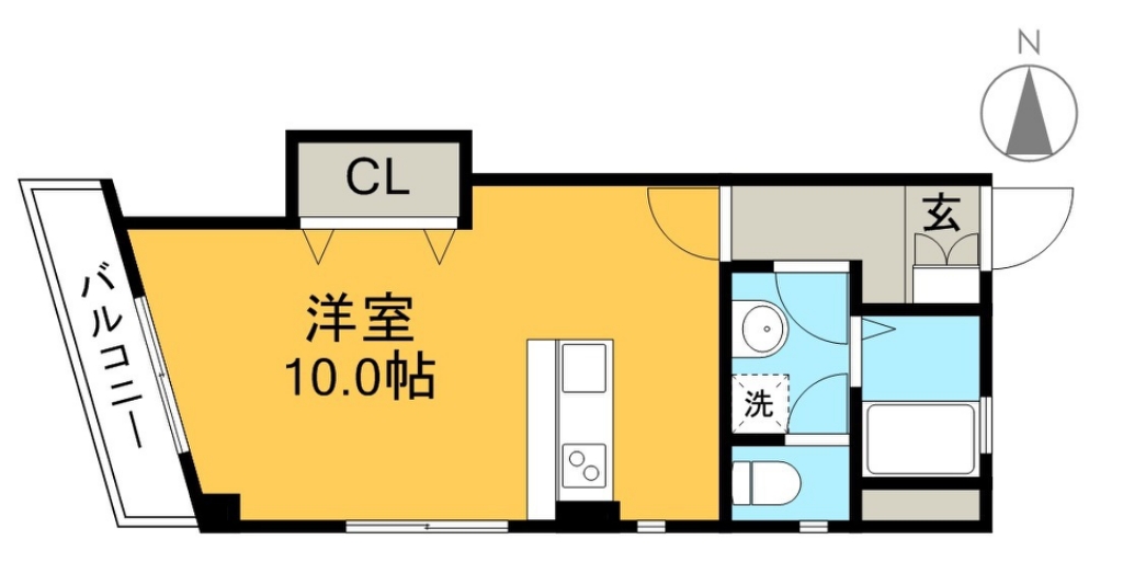 コーポサンセール 402号室 間取り