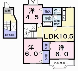 シャトー竹島 間取り