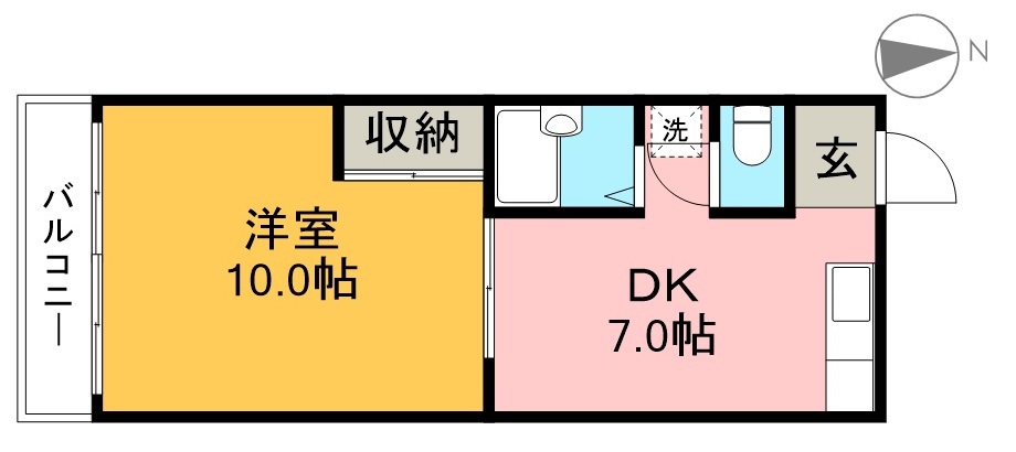 ロイヤルガーデンⅠ 605号室 間取り