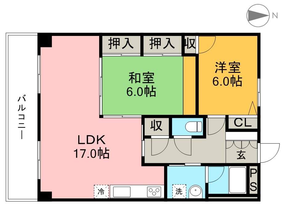 Ｐｒｉｎｃｉｐｉｏ 302号室 間取り