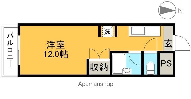 コーポ朝日Ⅵ 402号室 間取り