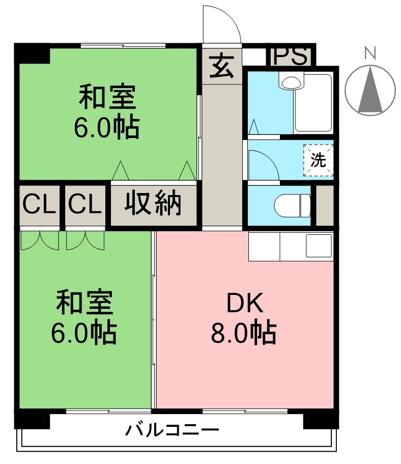 Ｂｌａｎｃ　Ｄ’ｏｒ 406号室 間取り