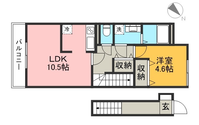 ジ　アパートメント 202号室 間取り