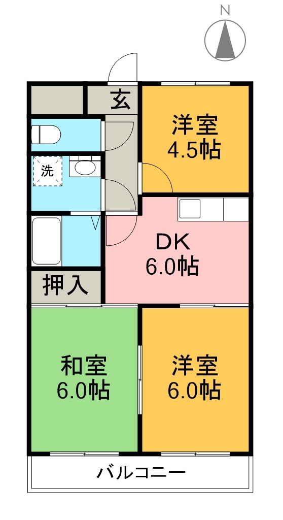 一宮タワーレジデンス 203号室 間取り