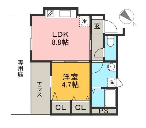 ベル　ポスト 101号室 間取り