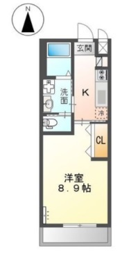 アヴァンス 205号室 間取り
