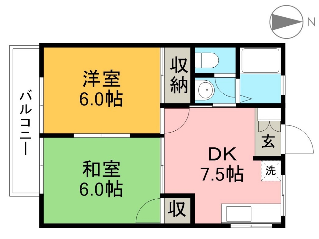 アドリアパラセ 301号室 間取り