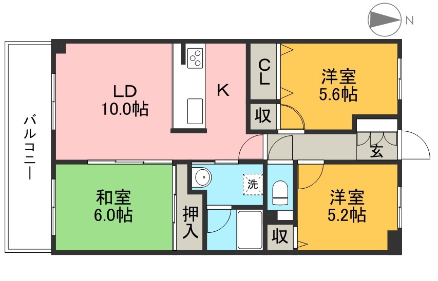 アルファステイツ高須新町 202号室 間取り