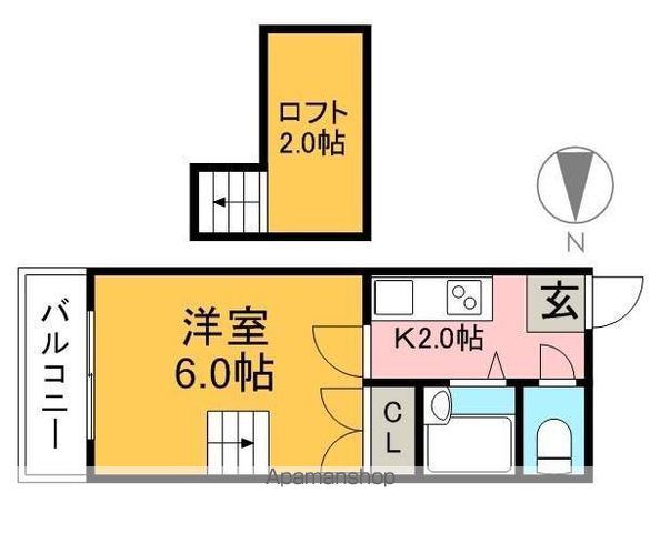 Ｆ・グレース高須新町 206号室 間取り