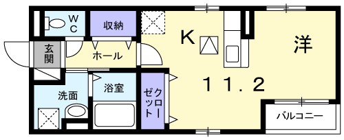 カーサ・神田 102号室 間取り