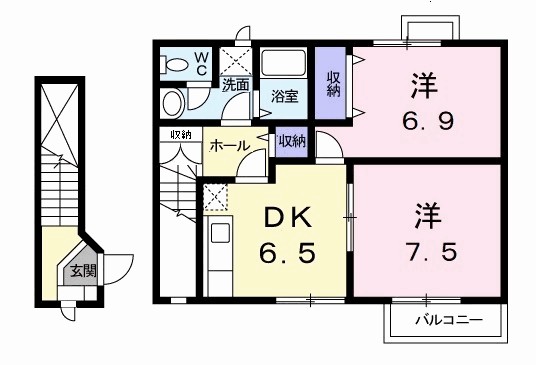 コーポ　ウインド 203号室 間取り