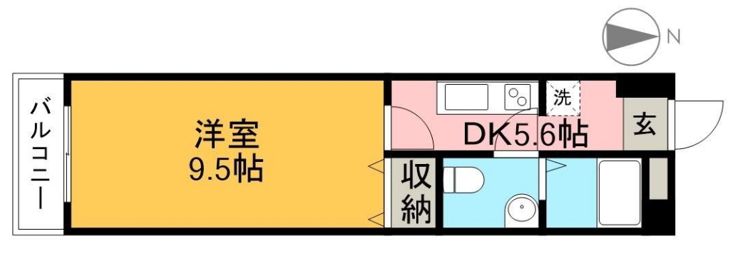 Ｋハイツ 402号室 間取り