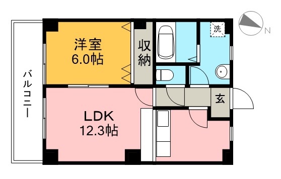 ミール 208号室 間取り