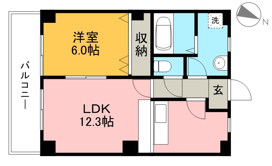 ミール 601号室 間取り