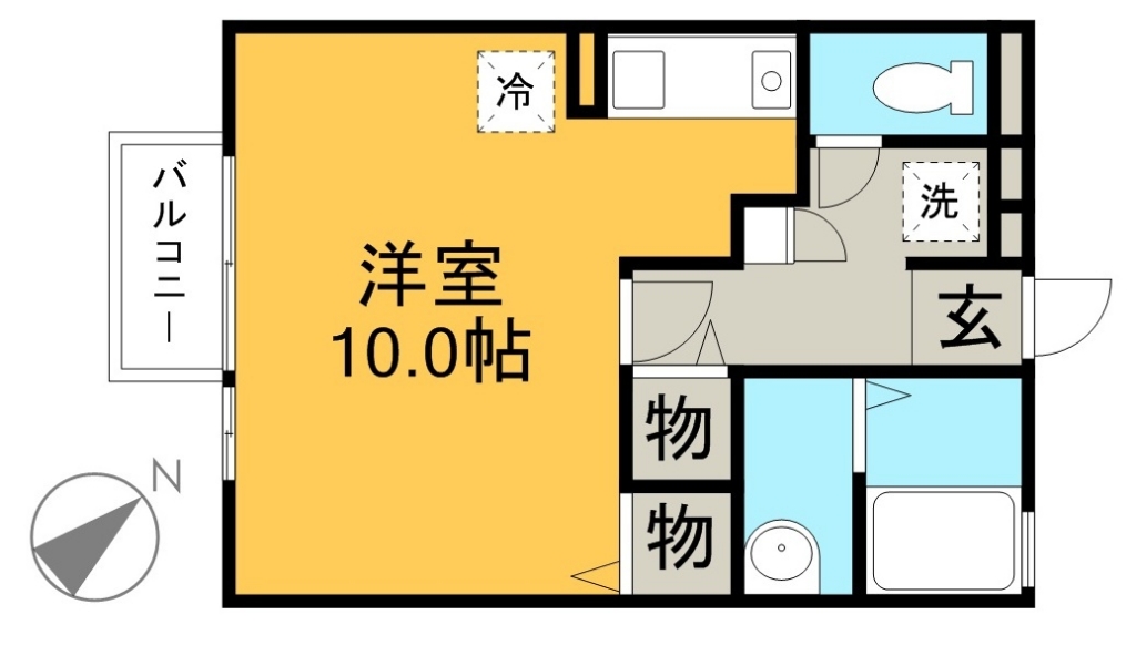 カトルよしの 201号室 間取り