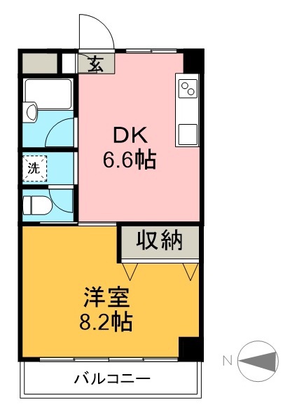 池本マンション 206号室 間取り