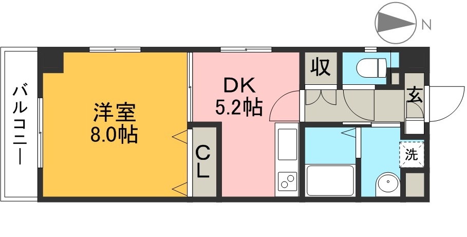 エルフィーノ 304号室 間取り