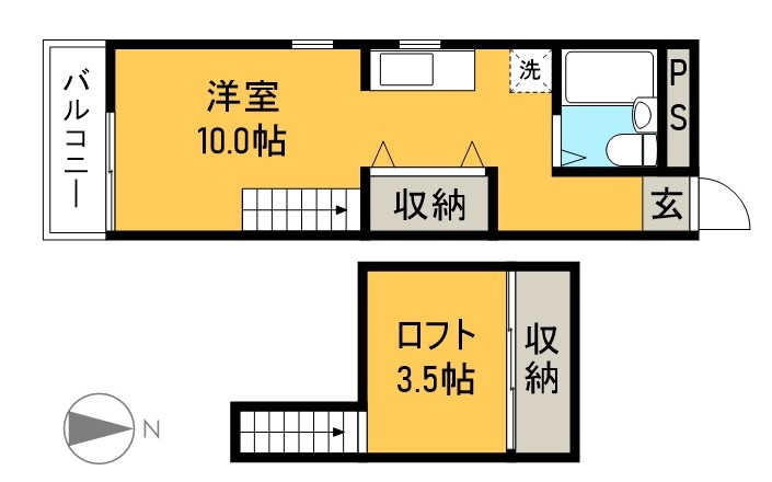 シャポーＡＰ 402号室 間取り