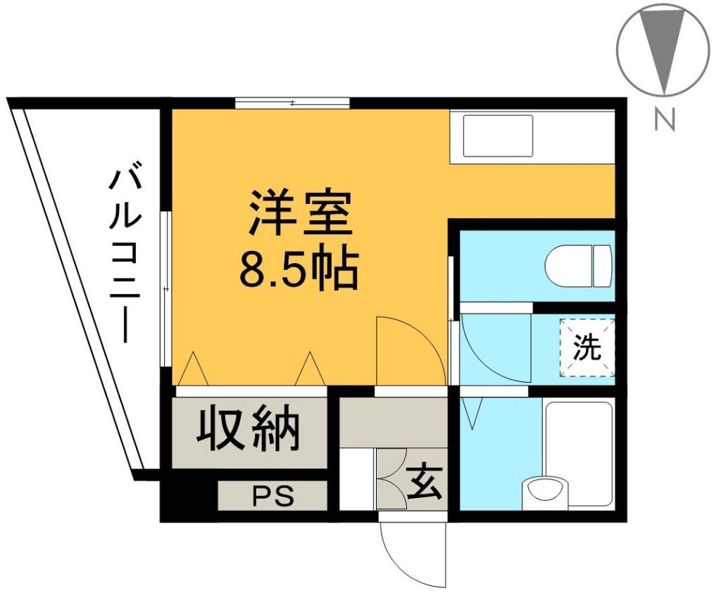 さかもと第２ビル 401号室 間取り