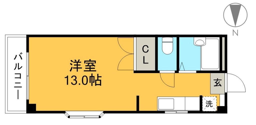シティーライフ２１比島 207号室 間取り
