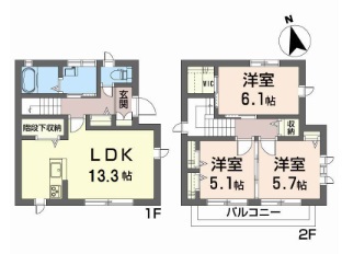 後免町一戸建 間取り