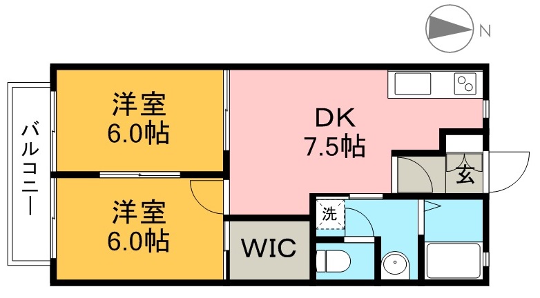 シャーメゾン井上 101号室 間取り
