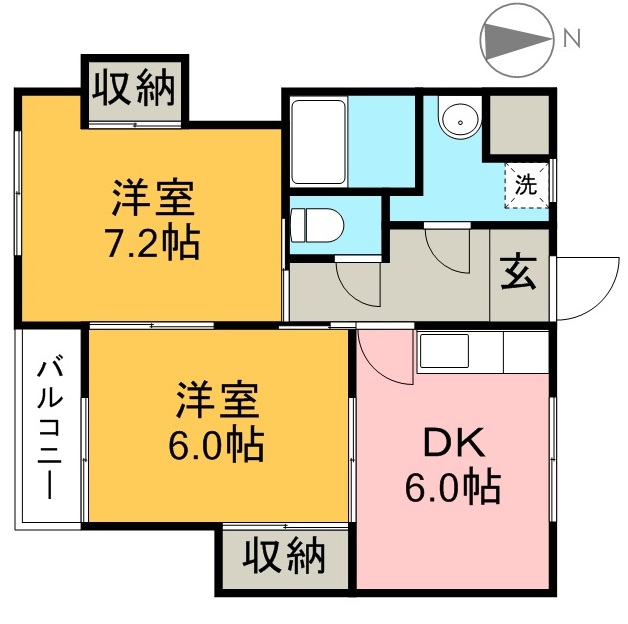 ライブコア 302号室 間取り
