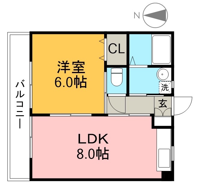 パールハイツ 313号室 間取り