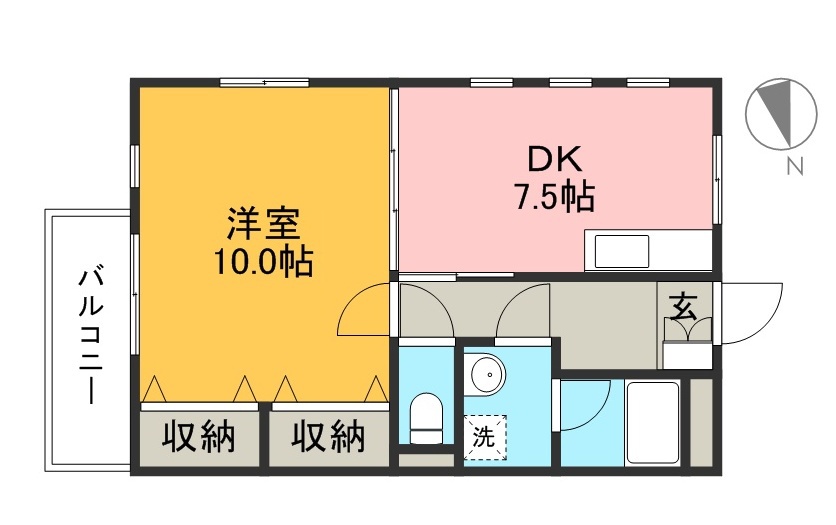 シグナルハウス 203号室 間取り