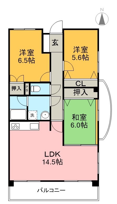 メゾンふだば 301号室 間取り