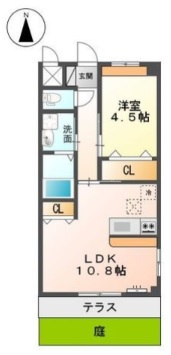 フローラ新本町 101号室 間取り