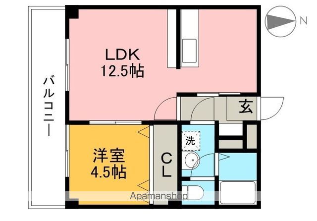 グランビュー 511号室 間取り