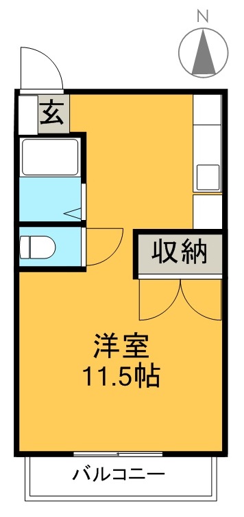 グランドハイツ 302号室 間取り