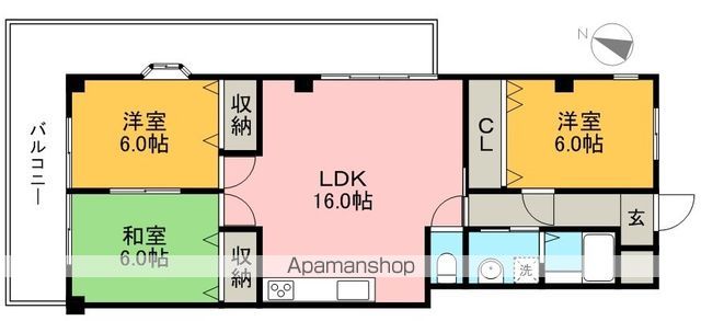岡本マンション 201号室 間取り