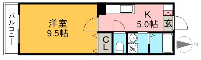 ライトベア 203号室 間取り