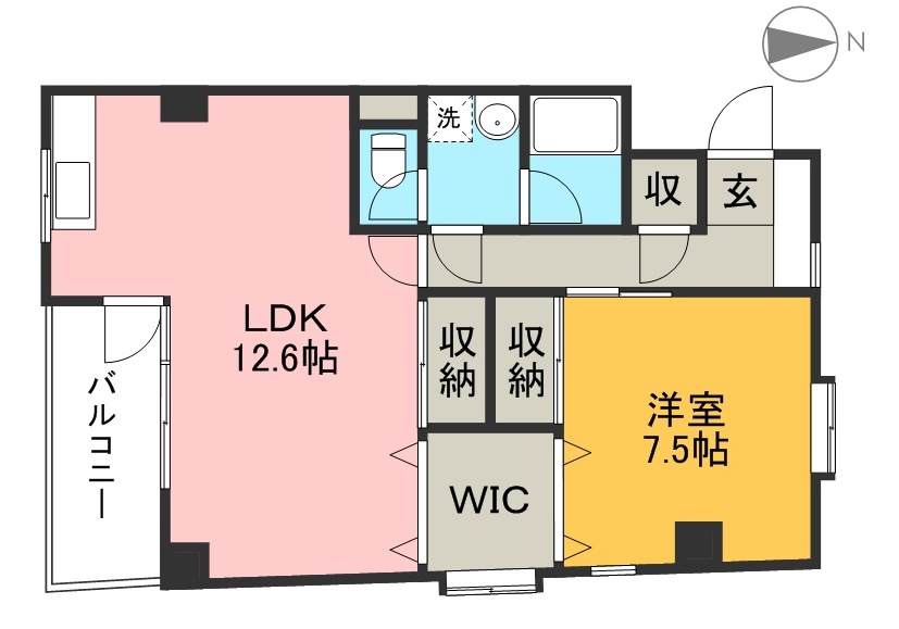 山ノ端コーポ 205号室 間取り