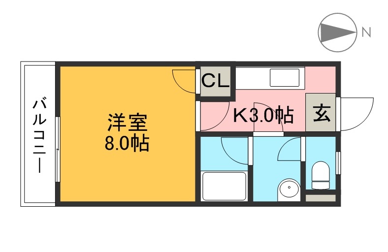サバービアスィートⅡ 302号室 間取り